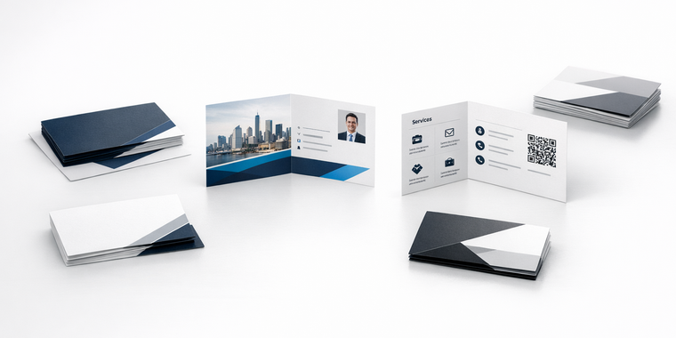 Folded Business Cards