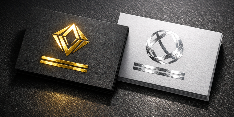 Metallic Foil Business Cards